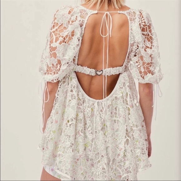 For Love and Lemons Sundae Babydoll Mini Dress - Picture 4 of 11